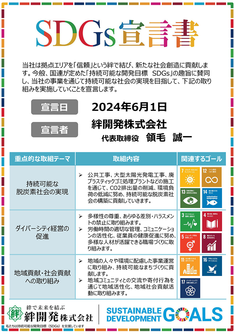 SDGs宣言
